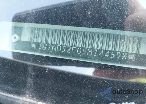 2005 Chevrolet Classic z USA, uszkodzony, nr VIN 1G1ND52F05M144598